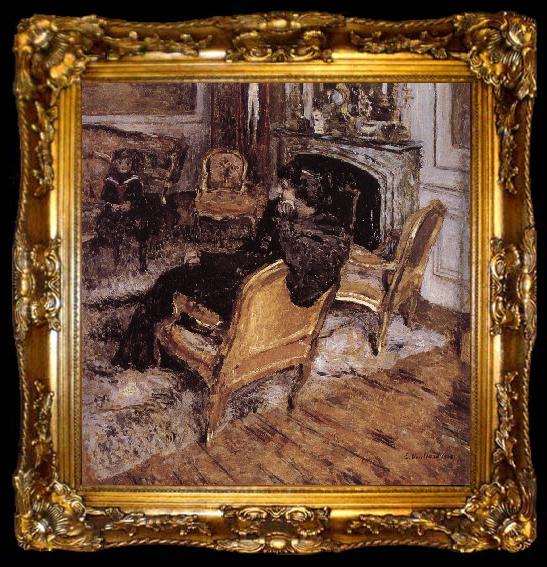 framed  Edouard Vuillard Gold chair, ta009-2